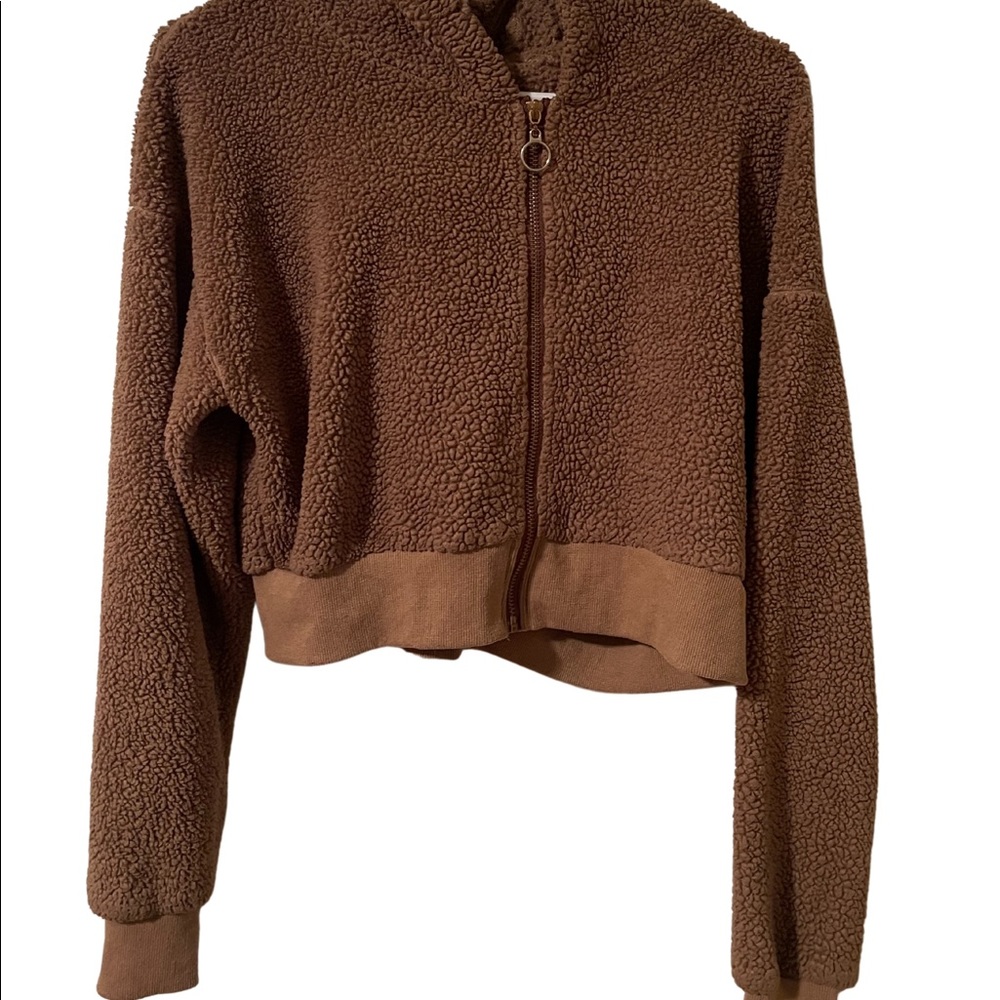 Shein Brown Teddy Jacket